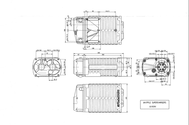 W140AX dimension drawing