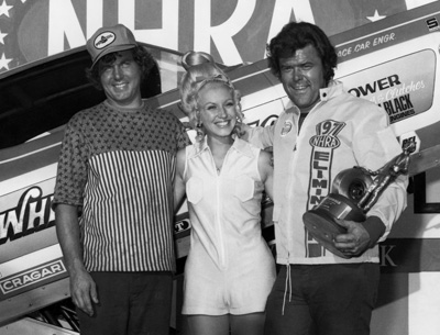 Art Whipple with Ed “Ace” McCulloch at an NHRA event.