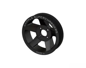 Whipple Superchargers - 10-Rib Super Charger 4 Bolt Pulley 3.0" Black Ford Mustang Shelby GT500 2007-2014 - SCP-103000-SGT