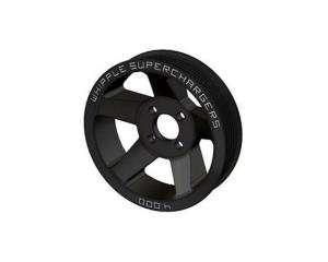 Whipple Superchargers - 10-Rib Super Charger 4 Bolt Pulley 3.875" Black Ford Mustang Shelby GT500 2007-2014 - SCP-103875-SGT