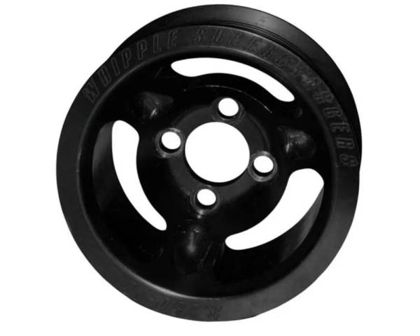 Whipple Superchargers - 10-Rib Super Charger 4 Bolt Pulley 3.375" Black - SCP-103375-4