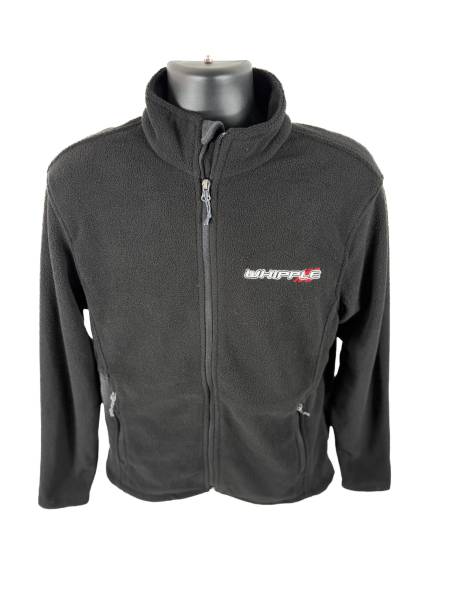 BLACK FLEECE JACKET – EMBROIDERED OG WHIPPLE LOGO