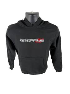 KIDS BLACK HOODIE – OG RED/WHITE EMBROIDERED LOGO