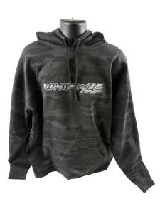 UNISEX WHIPPLE HOODIE - EMBROIDERED LOGO - BLACK, BLACK CAMO, OR WOODLAND CAMO