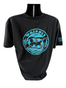 Whipple Superchargers - Whipple Lightning Short Sleeve T-Shirt - Black with Teal Logo - Image 1