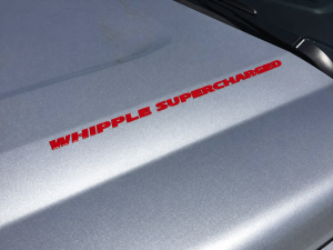 Whipple Superchargers - Whipple Laser-Cut 3D Supercharged Emblem - Black, Red, or Chrome - Image 3